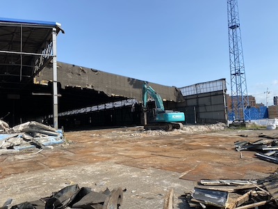 Seehafen Rückbau Kaihalle